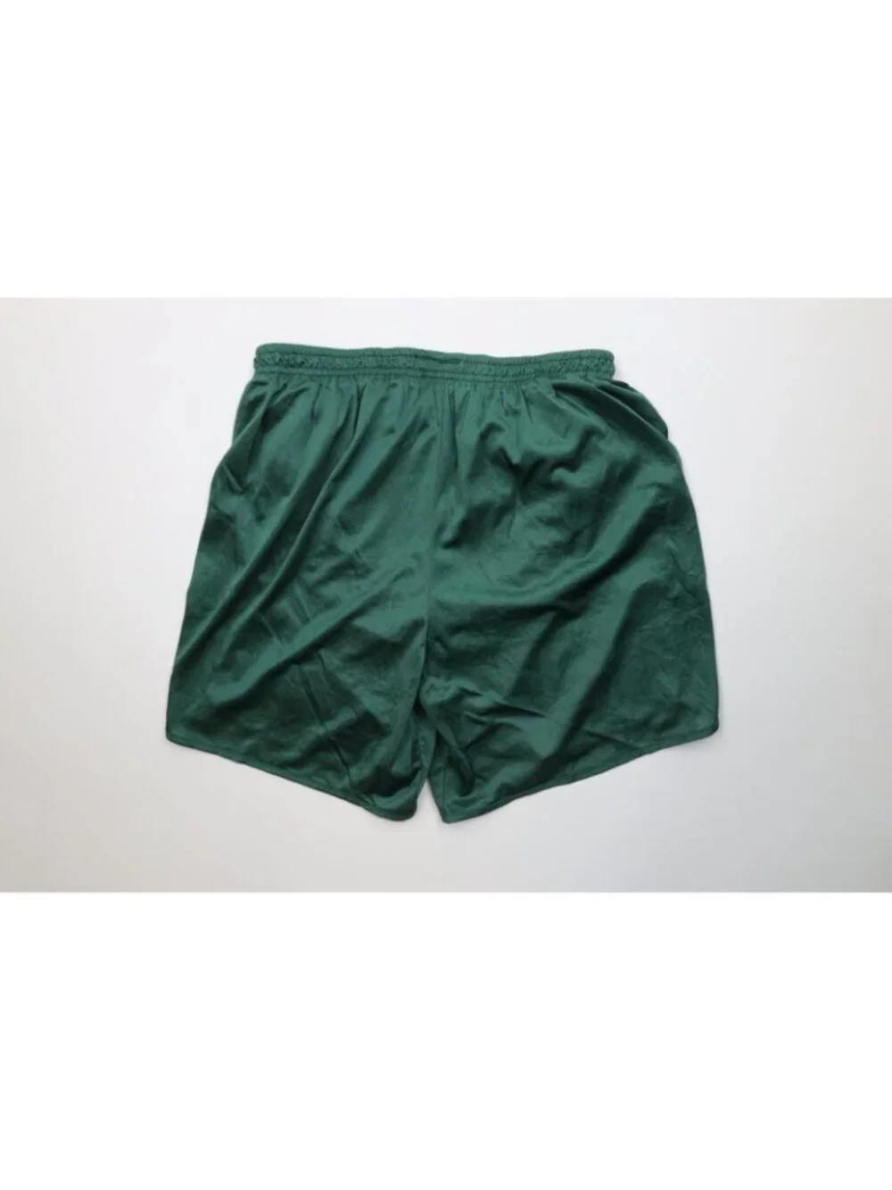 Vintage 90s Mens XL Silky Nylon Lined Running Jogging Short Shorts Green USA